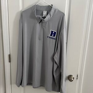 Nike Gray Quarter-Zip Pullover Duke K Academy